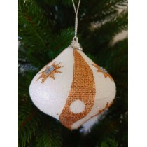 Ялинкова прикраса дзиґа у зірках Ø80мм, ціна за набір 3 шт (SH297)